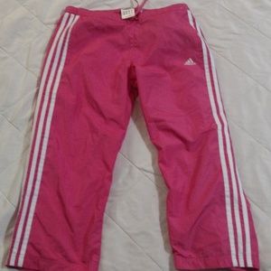 Adidas Capri Track Pants*PINK*  Women's Size M